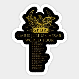 Gaius Julius Caesar World Tour Sticker